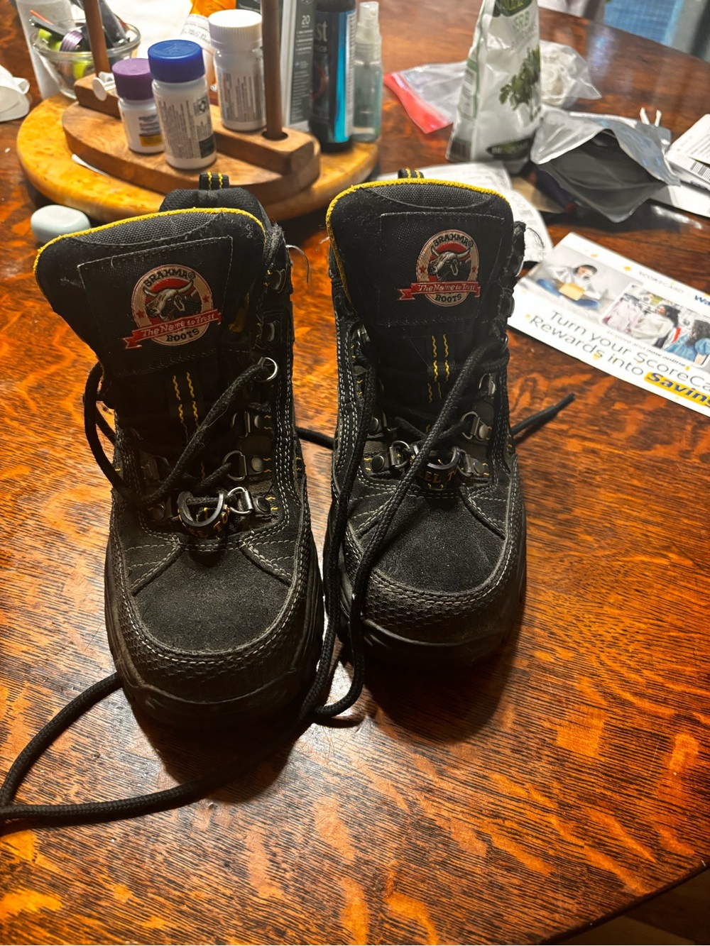 Brama Steel Toe Waterproof Black Men's Work Boots
